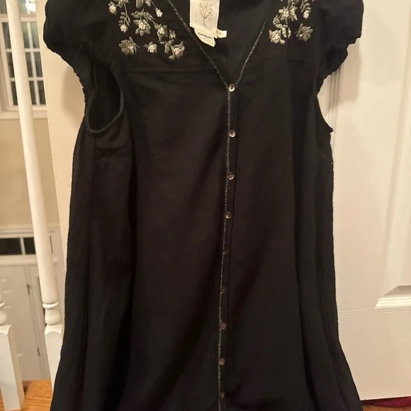 green emerald velvet dress Weston Wear Anthropologie Black Ruffle Tank Dress with Embroidered Sca   The Saved Collection